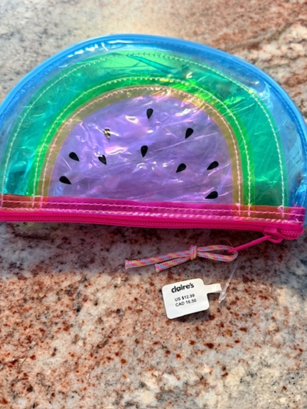 Claire's Watermelon makeup bag